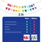 Happy Birthday Banner | Rainbow Happy Birthday Sign for Decor, Backdrop | Felt Banner for Party Decoration (Rainbow Mist)